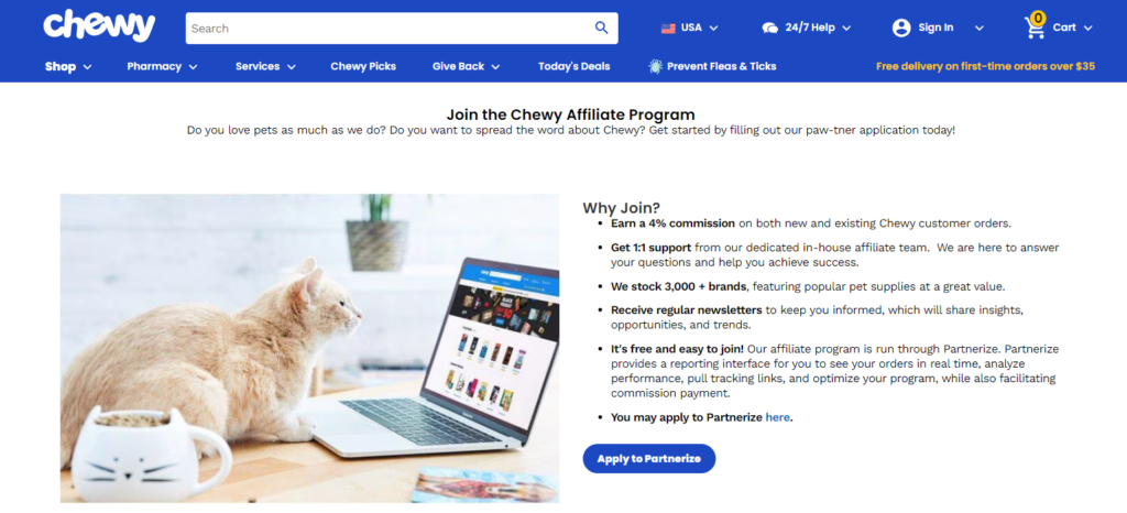 Chewy affiliate