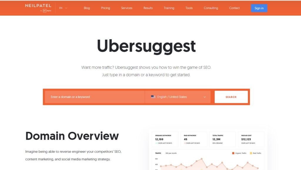 Ubersuggest